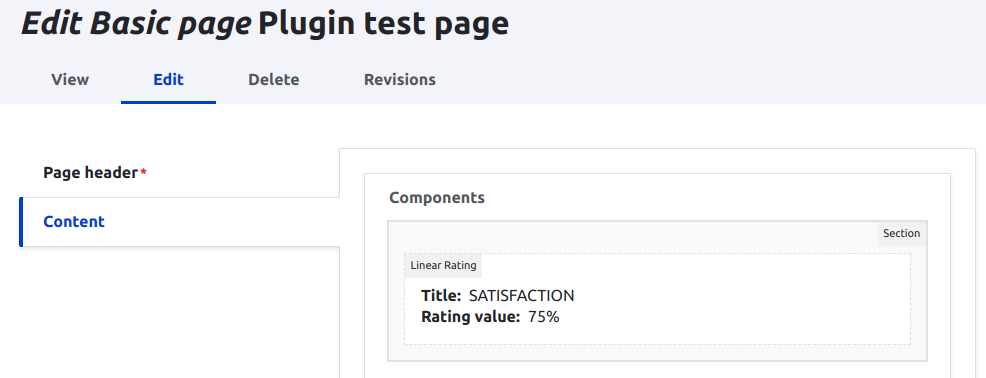 Custom paragraph on the edit page