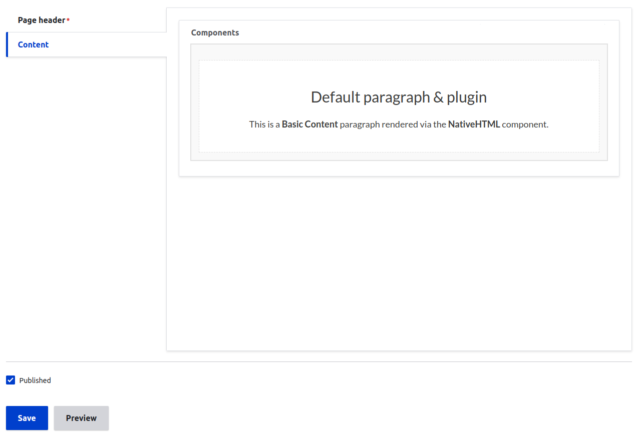 Default paragraphs in Drupal